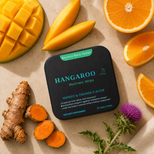 Hangaroo Bounce Strips™ — Mango & Orange | Hangover Recovery
