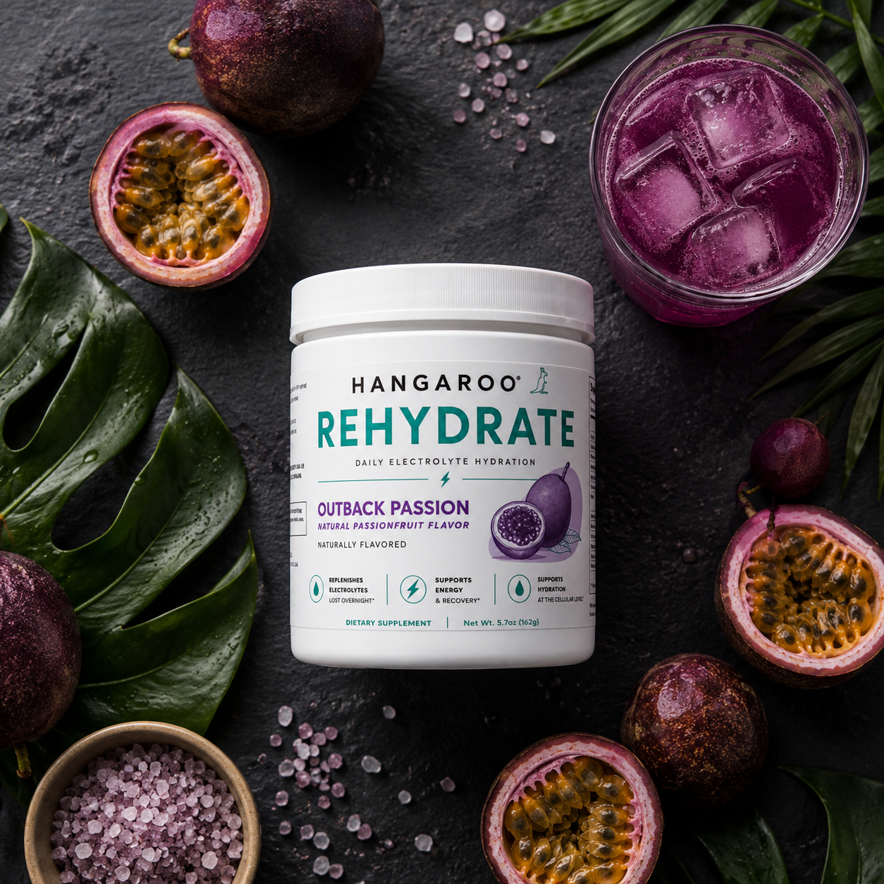 Hangaroo Rehydrate — Outback Passion (Passion Fruit)